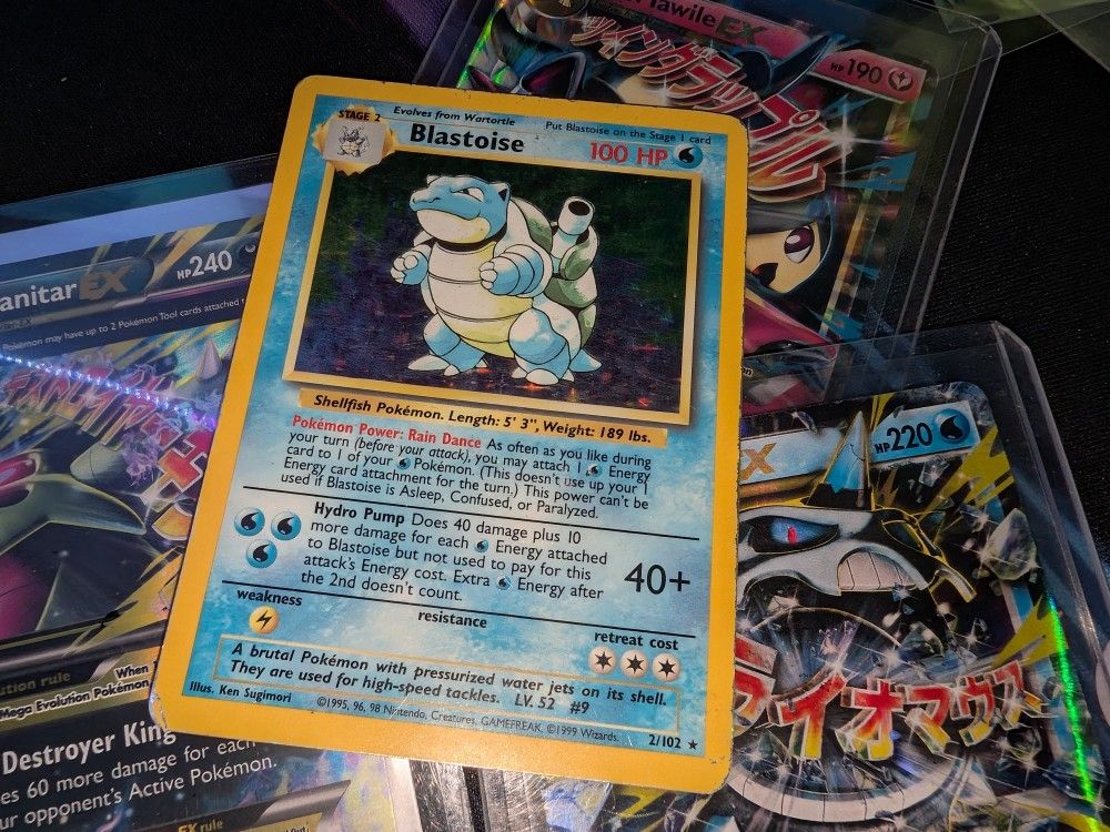 Blastoise Base Set 2/102 HEAVY PLAY Pokemon
