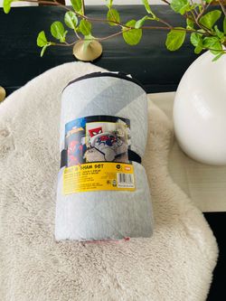 Spider man twin quilt & sham-new
