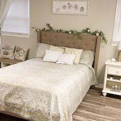 Full-size headboard and footboard Bed