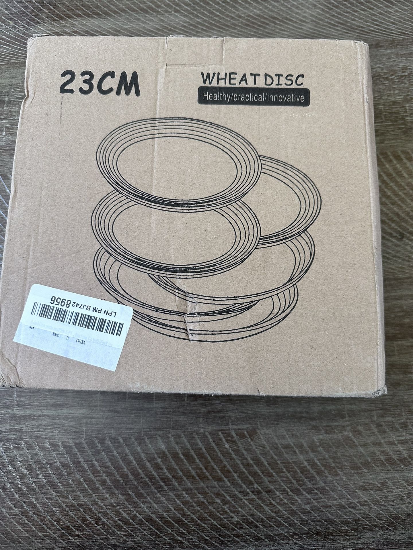Set Of 5 Wheat Straw Plates