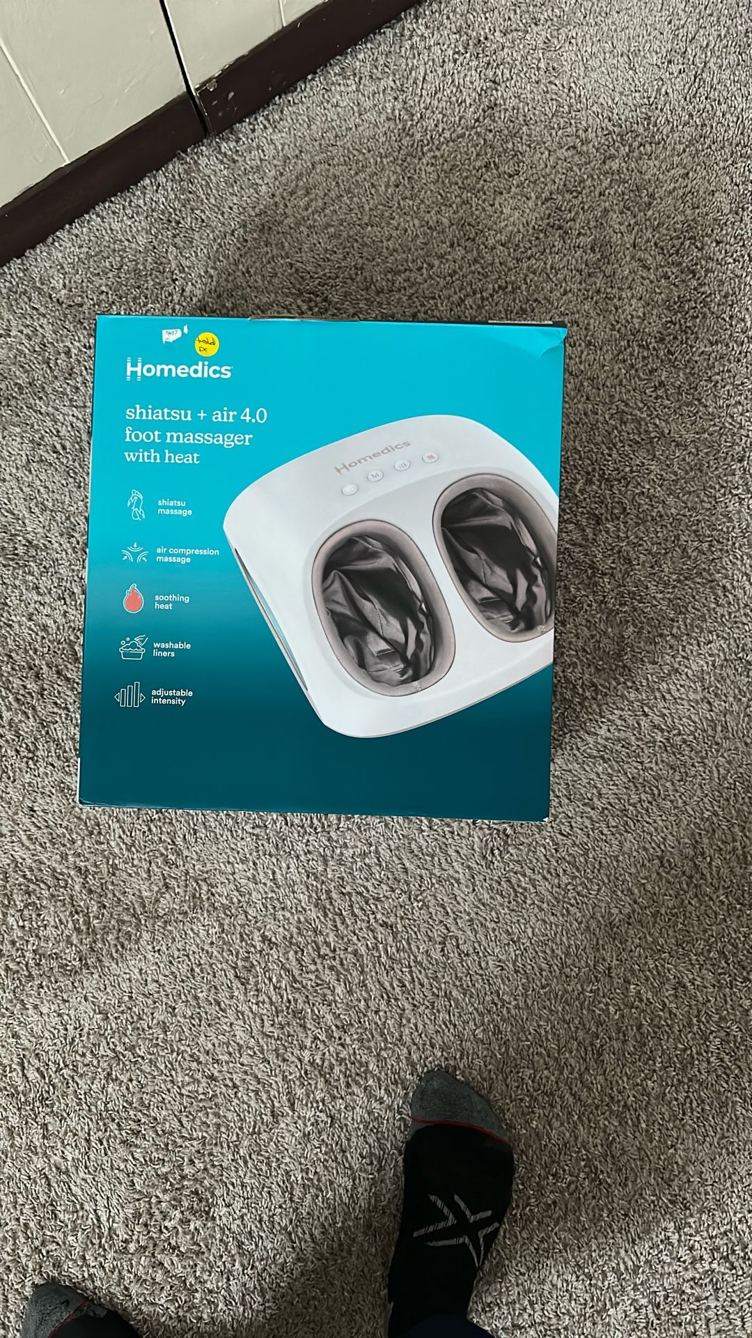 Homedics Shiatdu +sir4.0 foot Massager With Herst