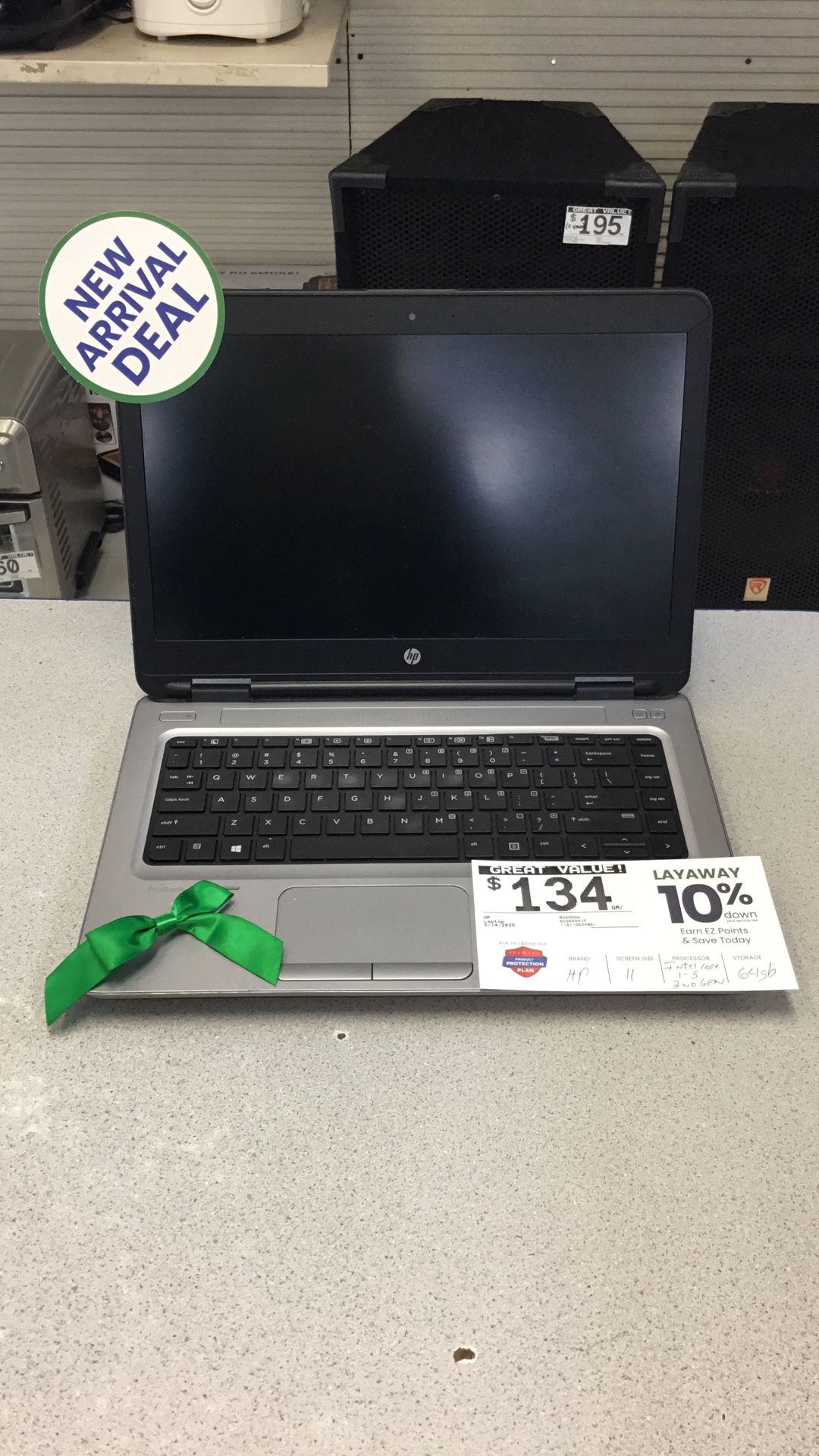 $134. HP Laptop