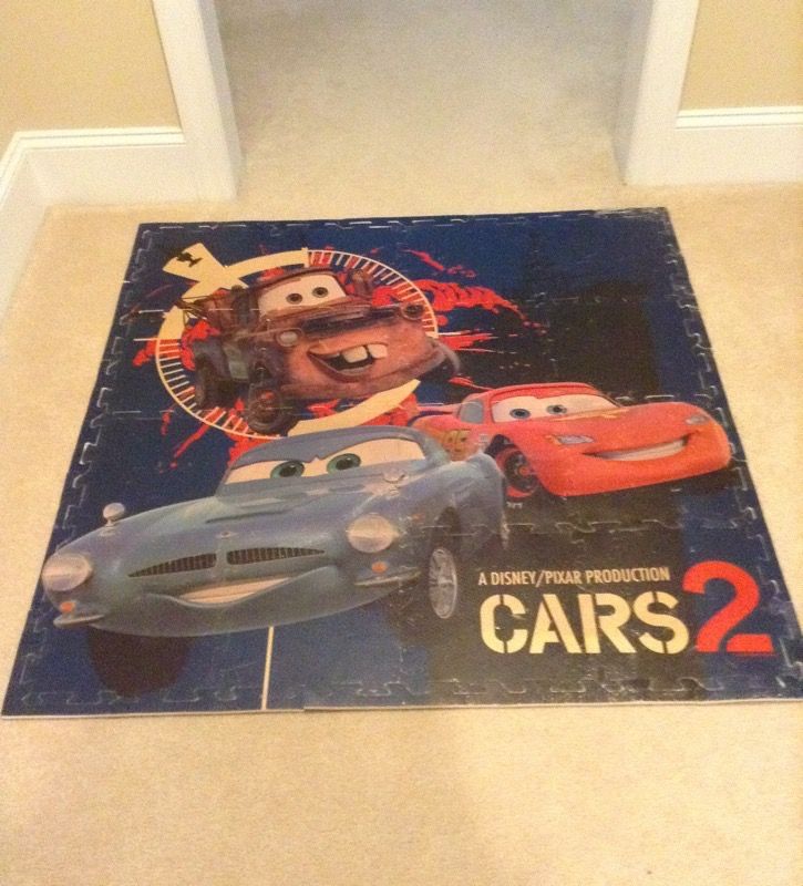 Disney Cars 2 puzzle piece foam mat