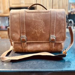 Leather Messenger Bag/Laptop Firm Price