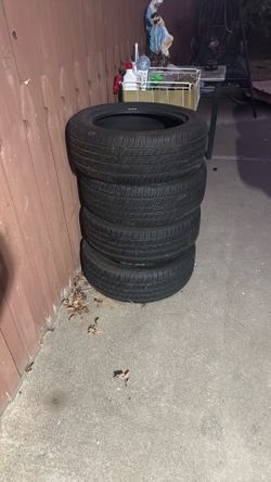 Black brand new tires