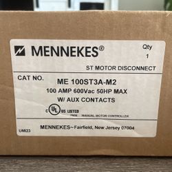 (New) MENNEKES ME 100ST3A-M2 Motor Disconnect 