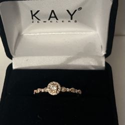 Kay Jewelers 1/4 Ct Diamond Rose Gold Engagement / Promise Ring