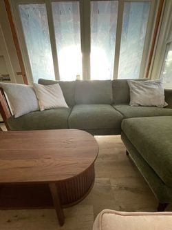 Green Modern Couch (good condition)