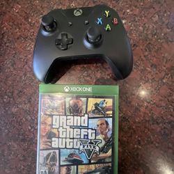 Xbox One Wireless Control And Gta Game 