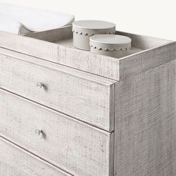 Restoration Hardware Zoe Crib, Dresser And Topper