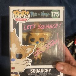Rick And Morty Pop Sighned By Official Art Artist