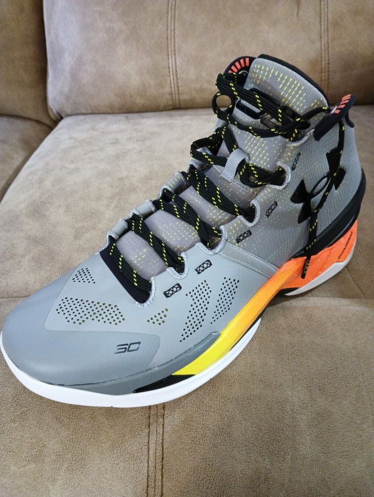 Under Armour Curry 2 Retro Gray Size 12