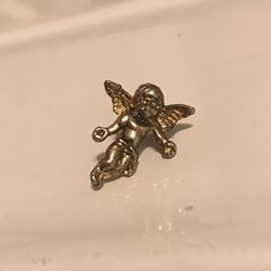Gold Guardian Angel Pin