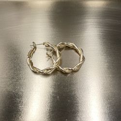 New Twist Hoop Earrings, Valentines Gift For Her