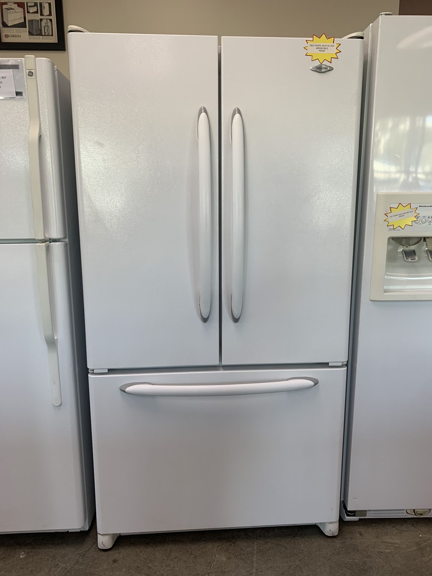 Trio White Maytag Refrigerator