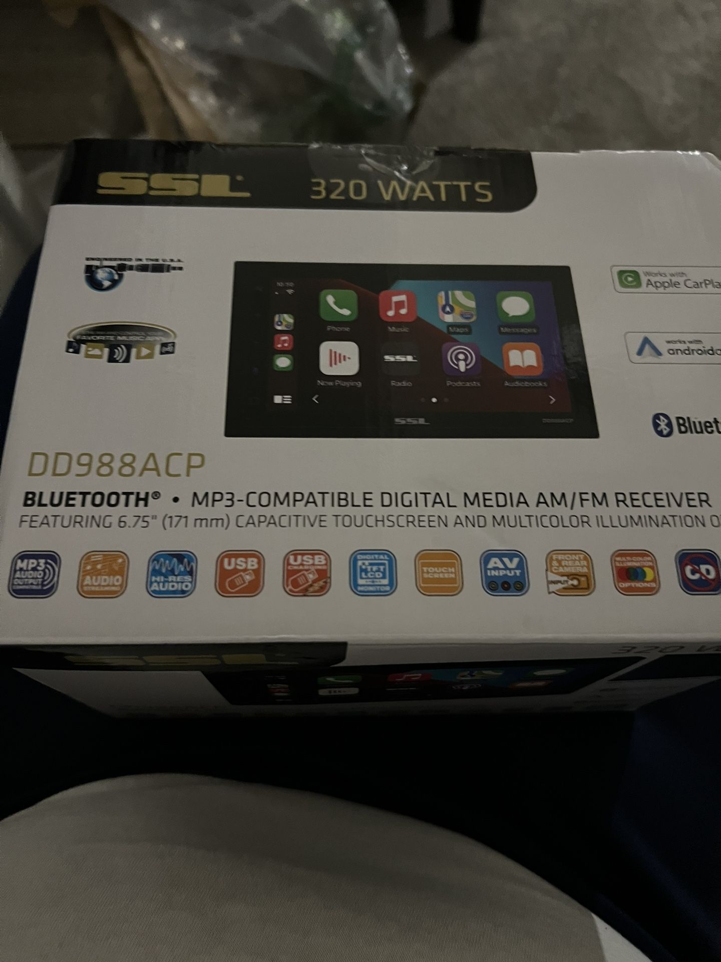 New SSL 320 Watt BlueTooth MP 3 Compatible Digital Media AM/FM Receiver