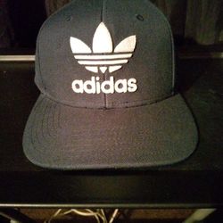 Adidas Logos Adjustable Snapback Blue Hat Cap.