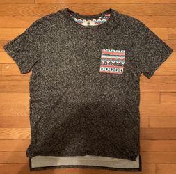 On The Byas sparkle gray and colorful pattern s/s shirt, SizeXL ttsXL