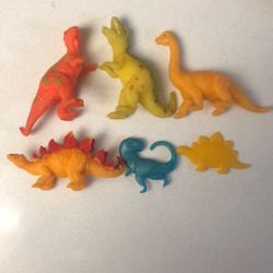 Rubber Dinosaurs Includes All