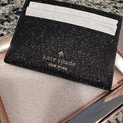 Kate Spade glitter Glimmer Small Slim Card Holder