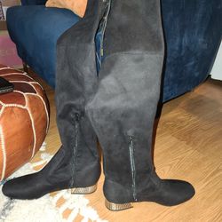 Over The Knee Black Boots
