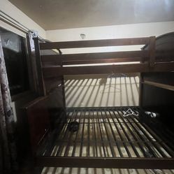 BUNKBEDS DARK BROWN 