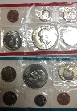 U.S Mint 1977 unc coin set