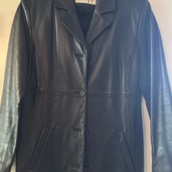 JONES NEW YORK LEATHER JACKET 