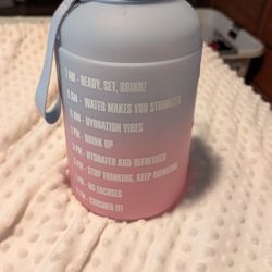 New Large Water Reminder Bottle 