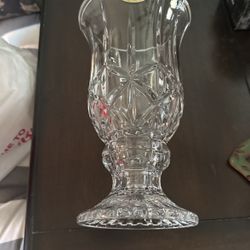240/0 Full Lead Crystal Vase/ Hand Crafted