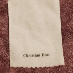 Christian Dior Storage  Jewelry watch Cosmetic Pouch Dust Bag NEW 3.5" x 5" White with black logo letters Polyester 
Storage Pouch Dust Bag  
Fabric 