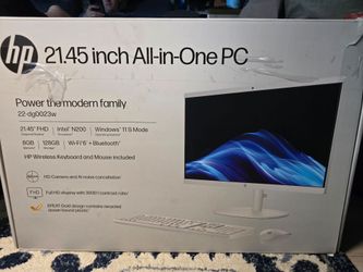 HP 22-dg0023w 21.45" All-in-One PC Intel N200 8GB 128GB Windows 11 Tested