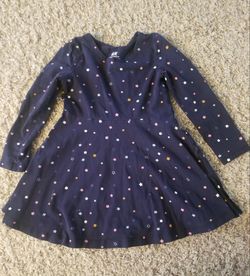 H & M Blue Long Sleeve Dress
