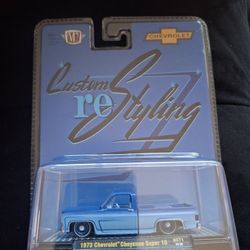 M2 Chevrolet Cheyenne Super 10  1/64 Scale Die Cast Real Chrome Bumpers   Rubber Tires