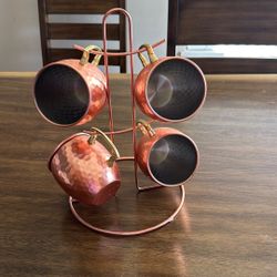 Copper Moscow mule Mugs With Stand