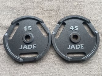 Pair of 45 lbs Olympic Weight Plates (2 In)