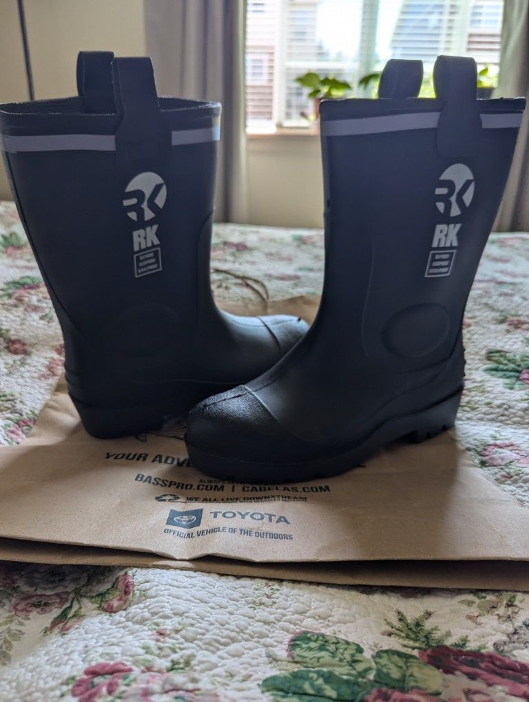 New rubber boots