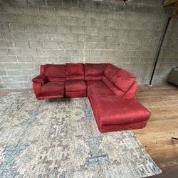 Red Sectional Couch “WE DELIVER”