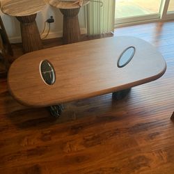 New Oak wood Marble Style Coffee Table Was Bought On Amazon For $700