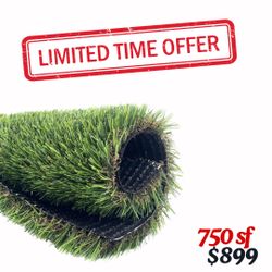 Limited Offer!! Artificial Grass Rolls 750SQF$899
