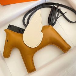 Authentic New Hermes MMRodeo Pegasus Pegase Bag Charm