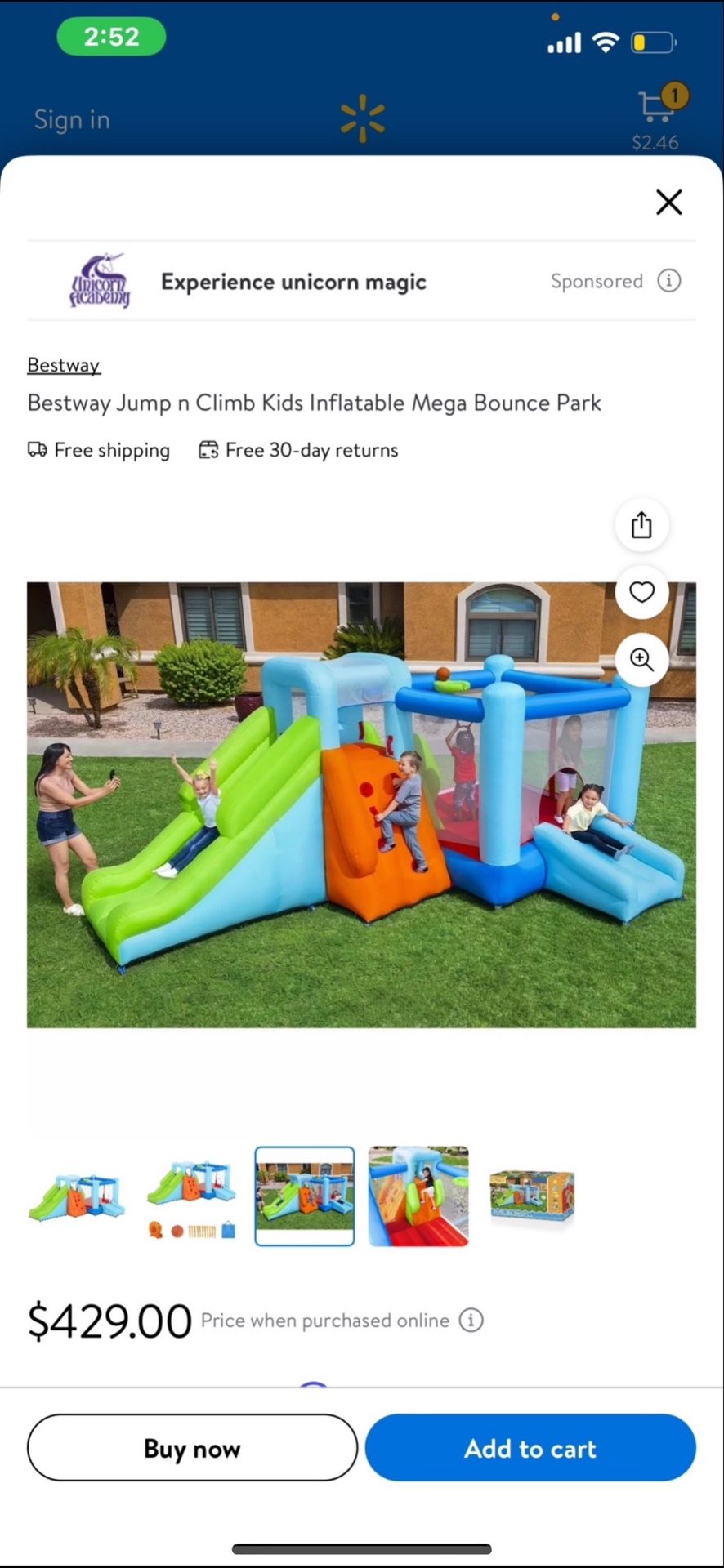 Jump'n Climb Kids - Bestway Inflatable Mega Bouncer