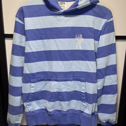 Billionaire Boys Club Men’s Size Medium Striped Blue Icon Logo Hoodie Sweater