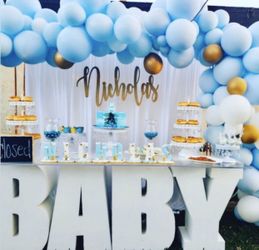 Balloon Garlands, greenery walls