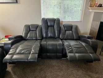 Leather Sofa & Love seat