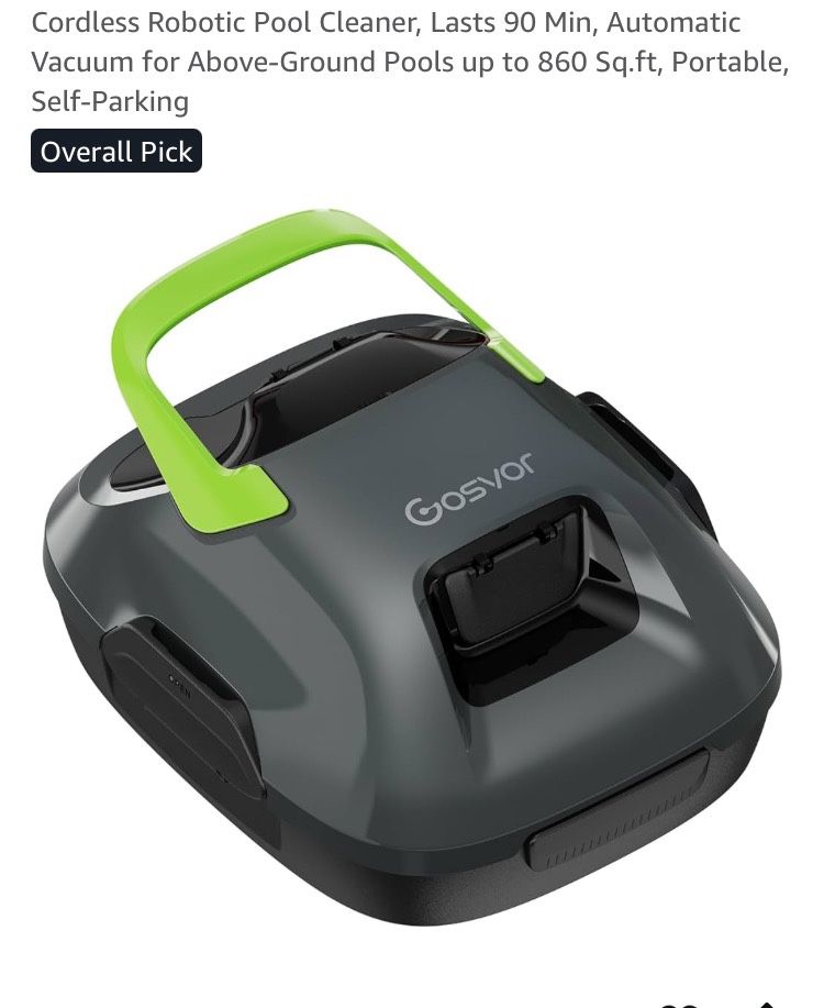 Cordless Robotic Pool Cleaner ( For ABOVE GROUND POOLS)
