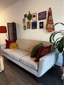 3-Seater Mid-Century Modern Sofa (p/u only)