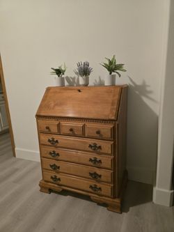 Vintage Secretary Desk with Drawers