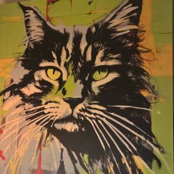 Andy Warhol Cat Art!!!!   $400