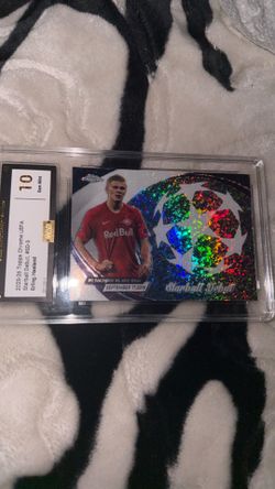 Erling Haaland 2025-26 Topps Chrome UEFA Starball Debut GAS Gem Mint 10